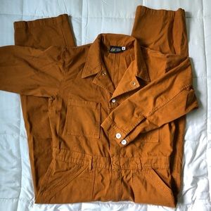 burnt orange long sleeve Big Bud Press Jumpsuit